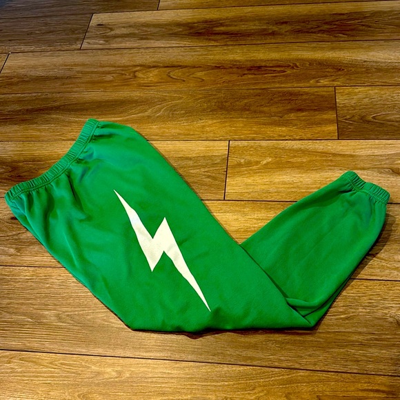 Aviator Nation Pants - 💚⚡️Aviator Nation lightening bolt sweatpants⚡️💚